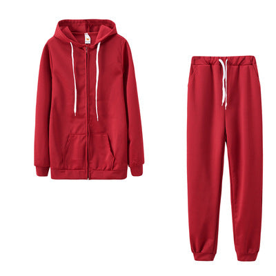 Women's Clothing Solid Color Hoodie Suit Sports