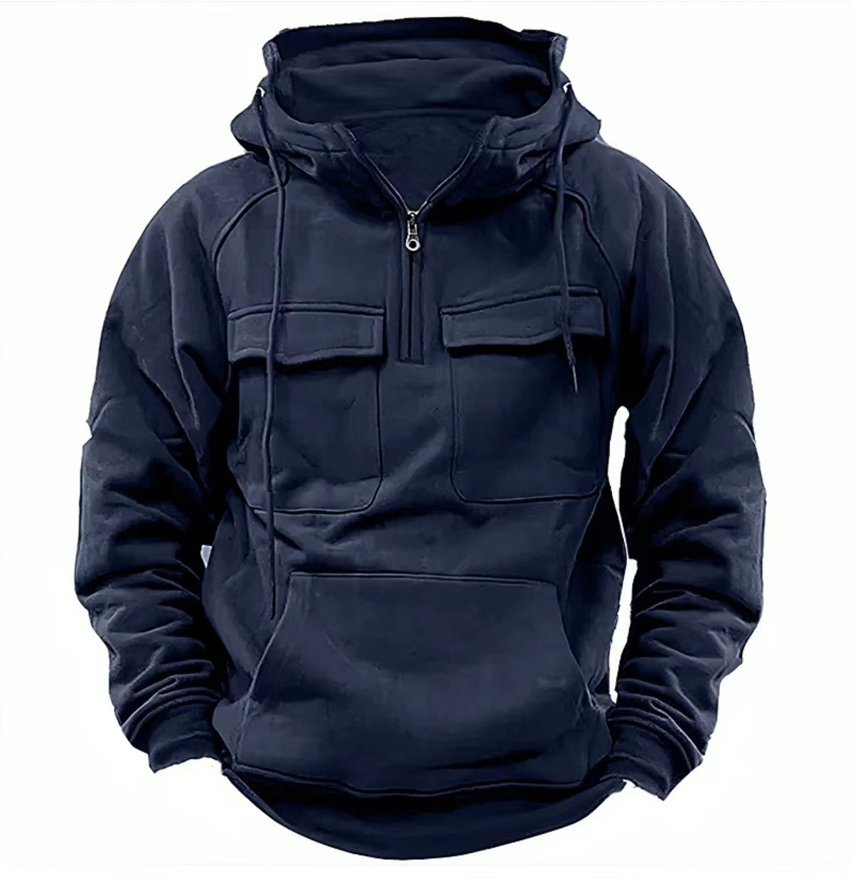 Men's Zip-up Hoodies Sweatshirt With Drawstring And Pocket Design Fashion Casual Sports Sweatshirt