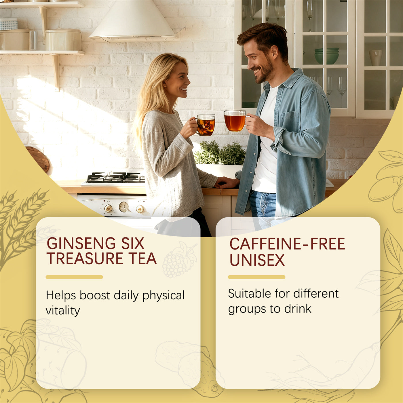 Ginseng Liubao Qixue Health Tea