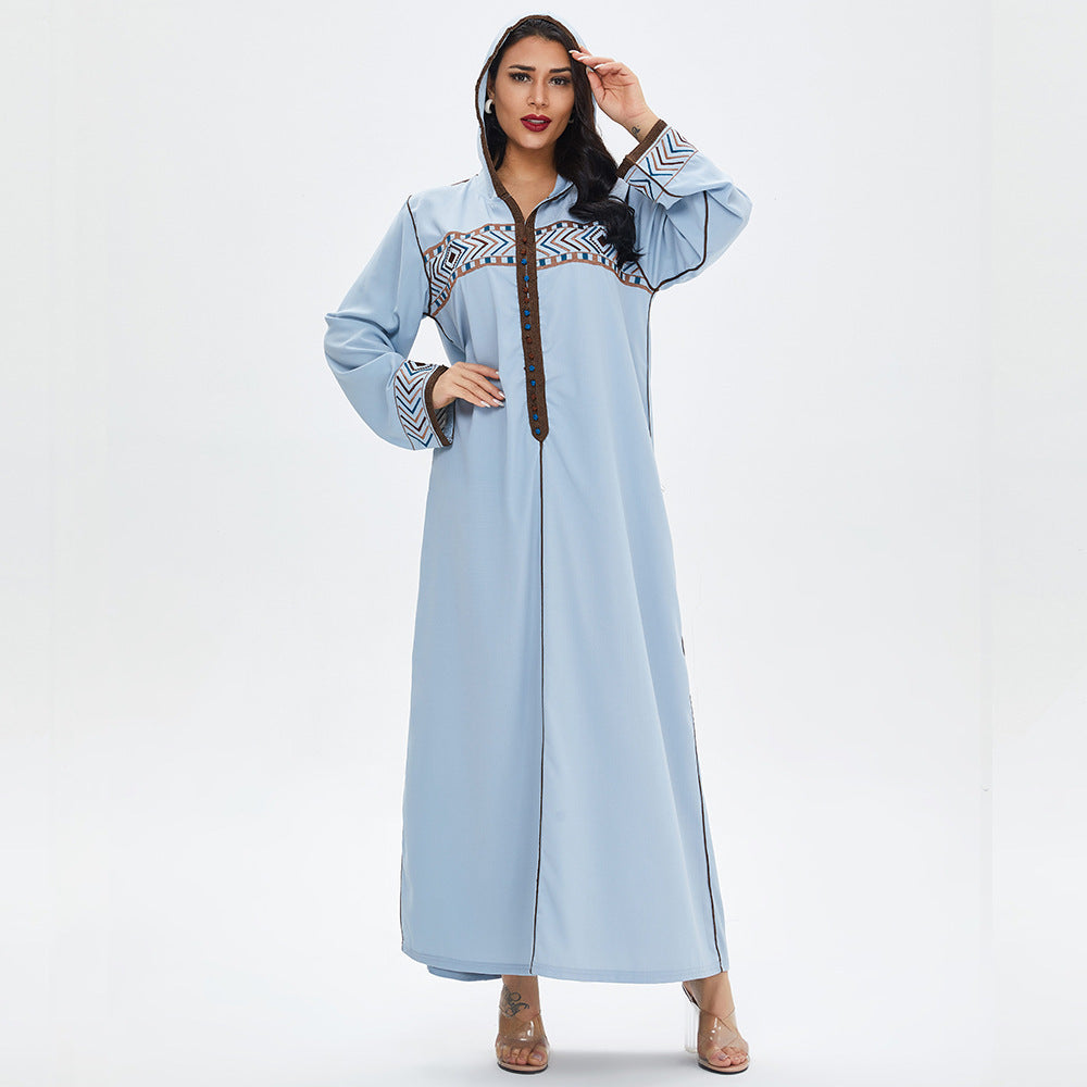 Middle Eastern Ventilation Robe Muslim Arab Middle East Dubai Ladies Robe β Arctic Aura