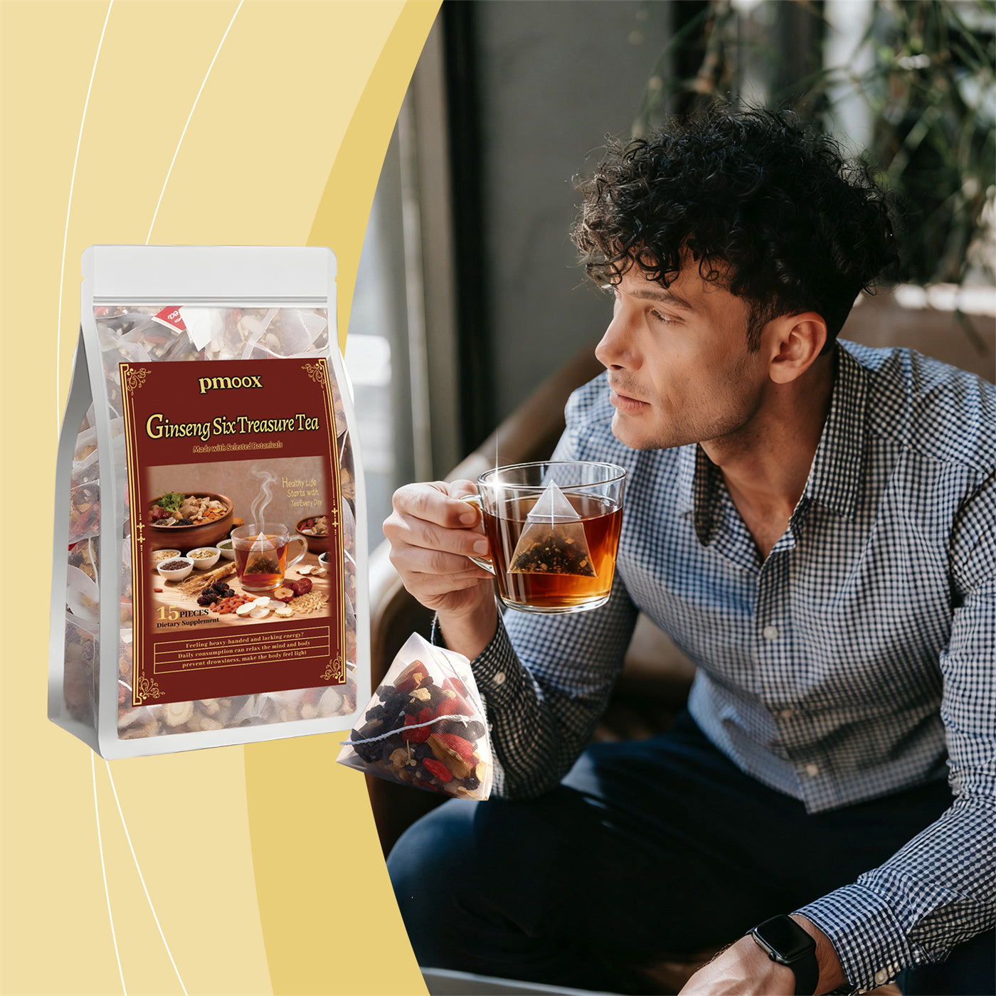 Ginseng Liubao Qixue Health Tea