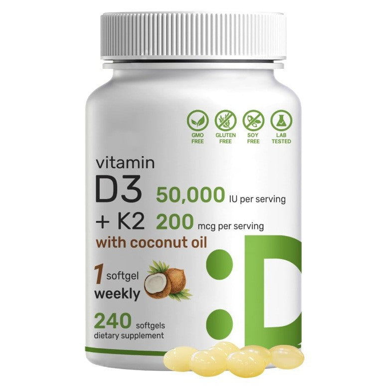 Vitamin D3 K2 Soft Capsules