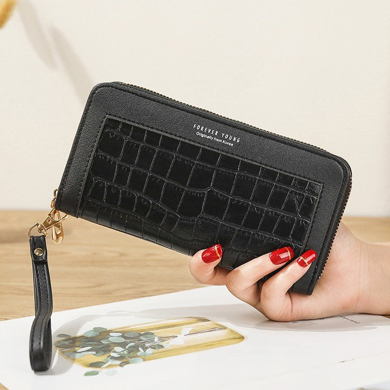 Women's purse long zipper