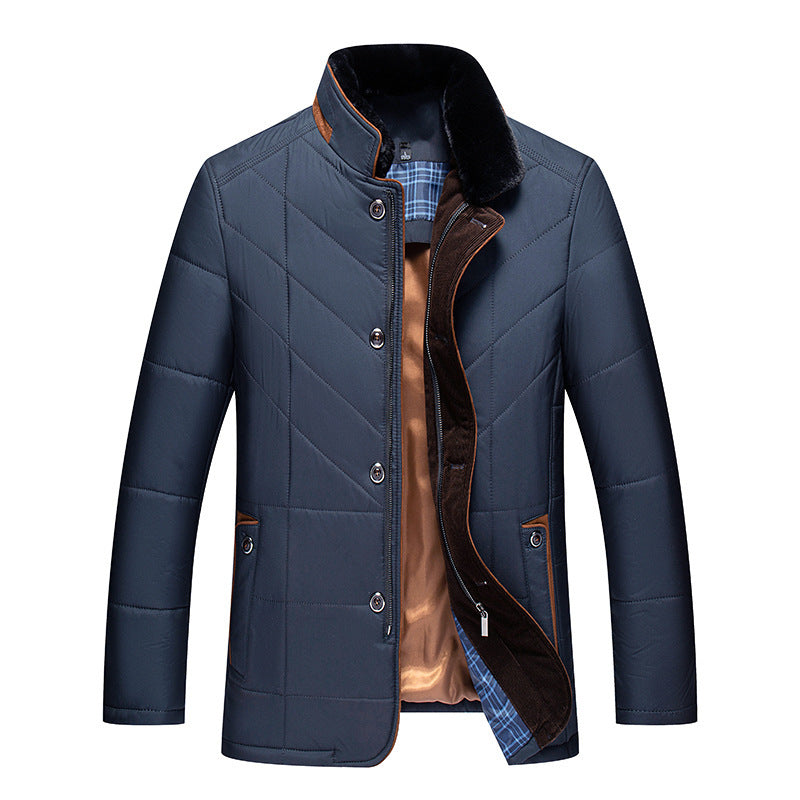 Winter Men's Short Coat Cold-proof High-end Cotton-padded Coat Men