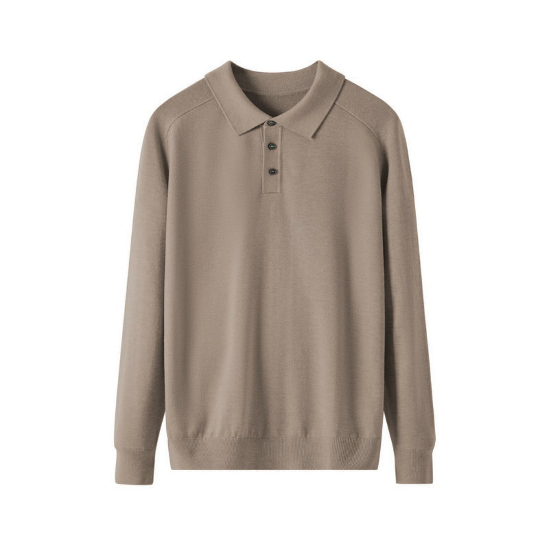 Men's Long-sleeved Sweater Lapel Comfortable All-match