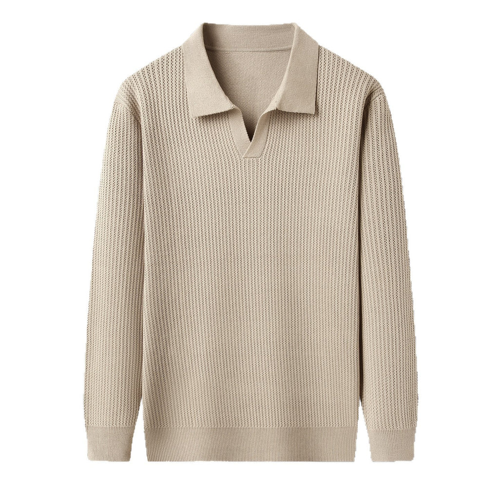 Men's Autumn Simple Casual All-match Loose Inner Wear Bottoming Shirt Sweater