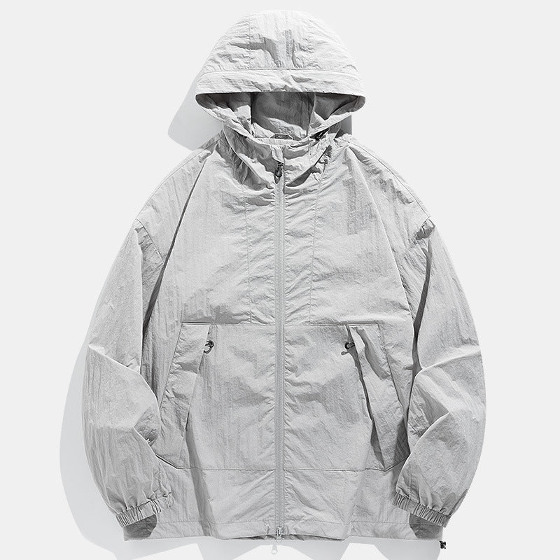 Outdoor Windproof Waterproof Crisp Loose Hoodie Workwear Jacket Coat