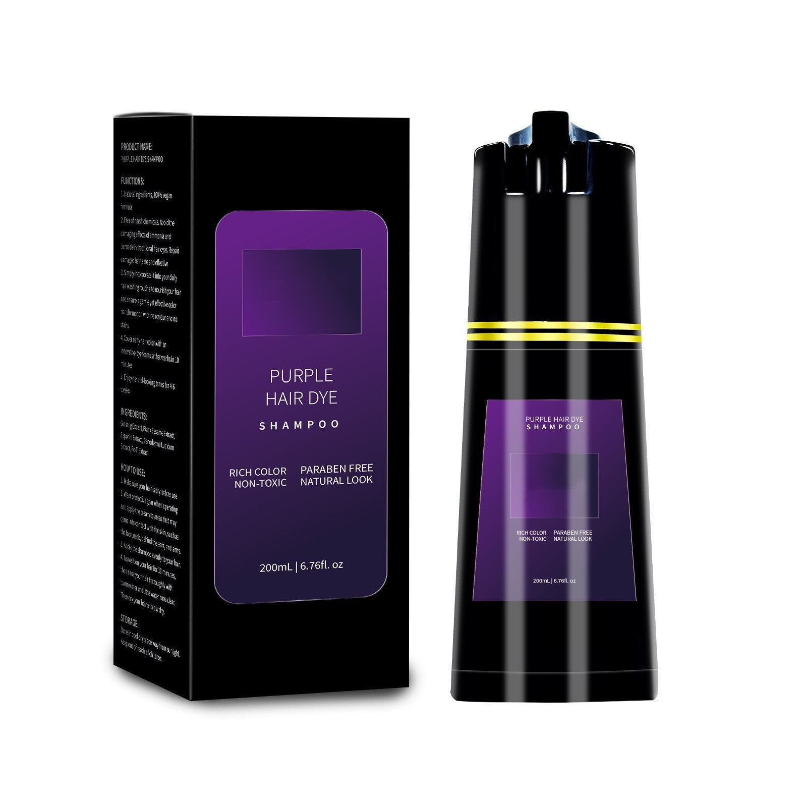 Fast Color Control Oil Hair Care Color Shampoo Fluffy