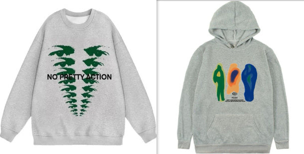 Women's Same Style Loose-fitting Fleece Pullover