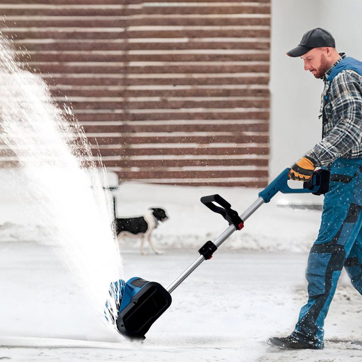 Essential Winter Hand-Pushed Portable Lithium-Battery Snow Blower For Home Use