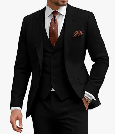 Men's Casual Business Wedding Three-piece Suit