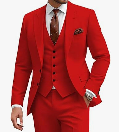 Men's Casual Business Wedding Three-piece Suit