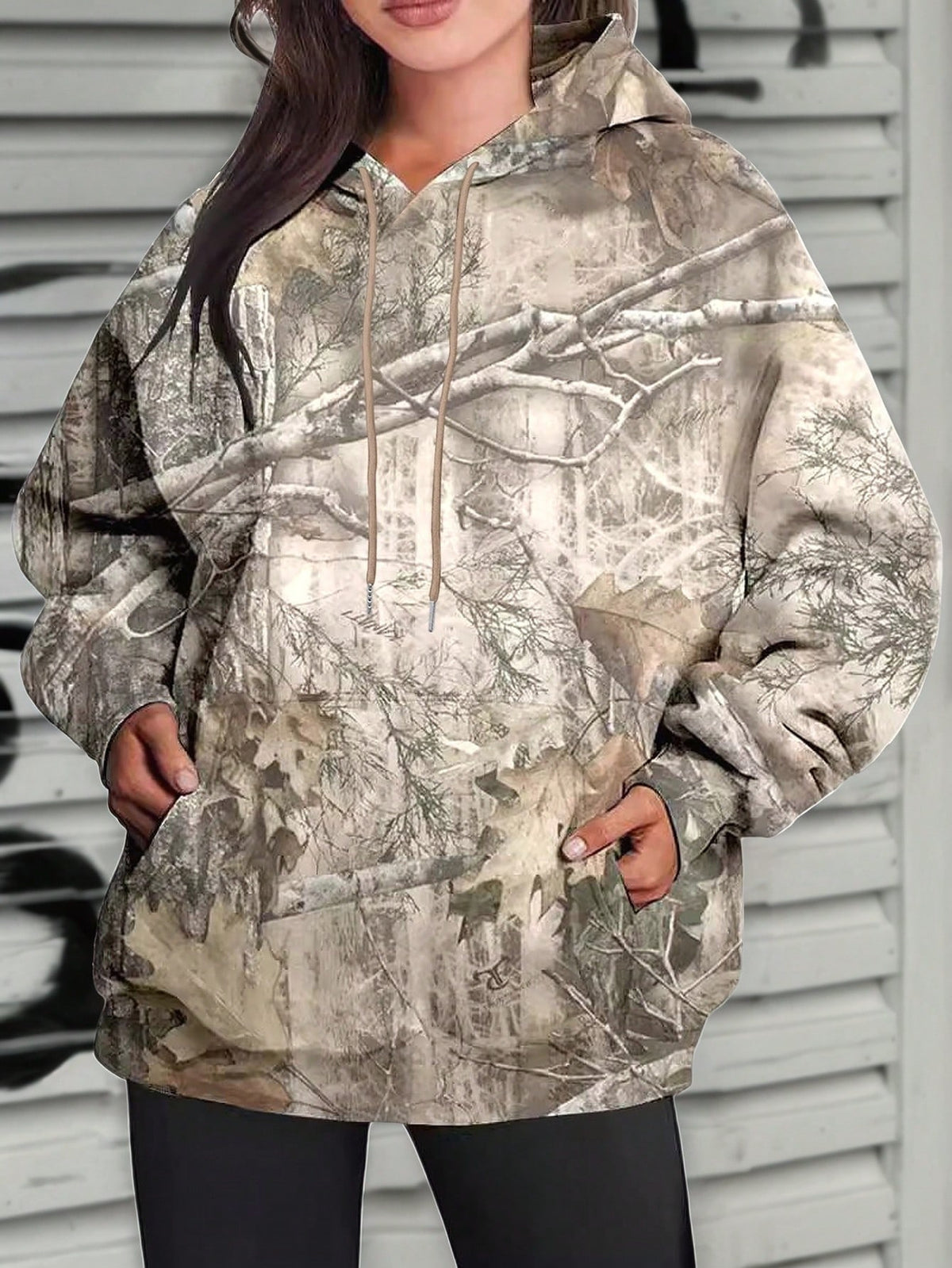 Hoodie Hot Sale Long Sleeve Jungle Maple Leaf Branches