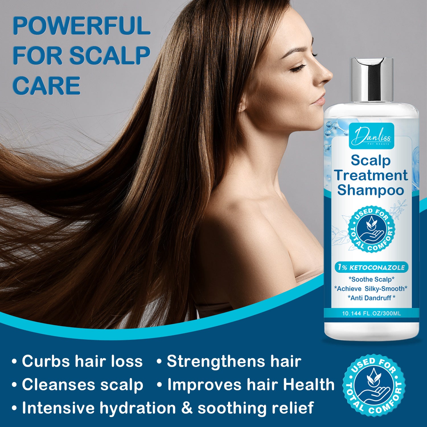 Soothing Scalp And Hair, Lightweight And Strong Hair Texture, Anti Itch And Dandruff Shampoo