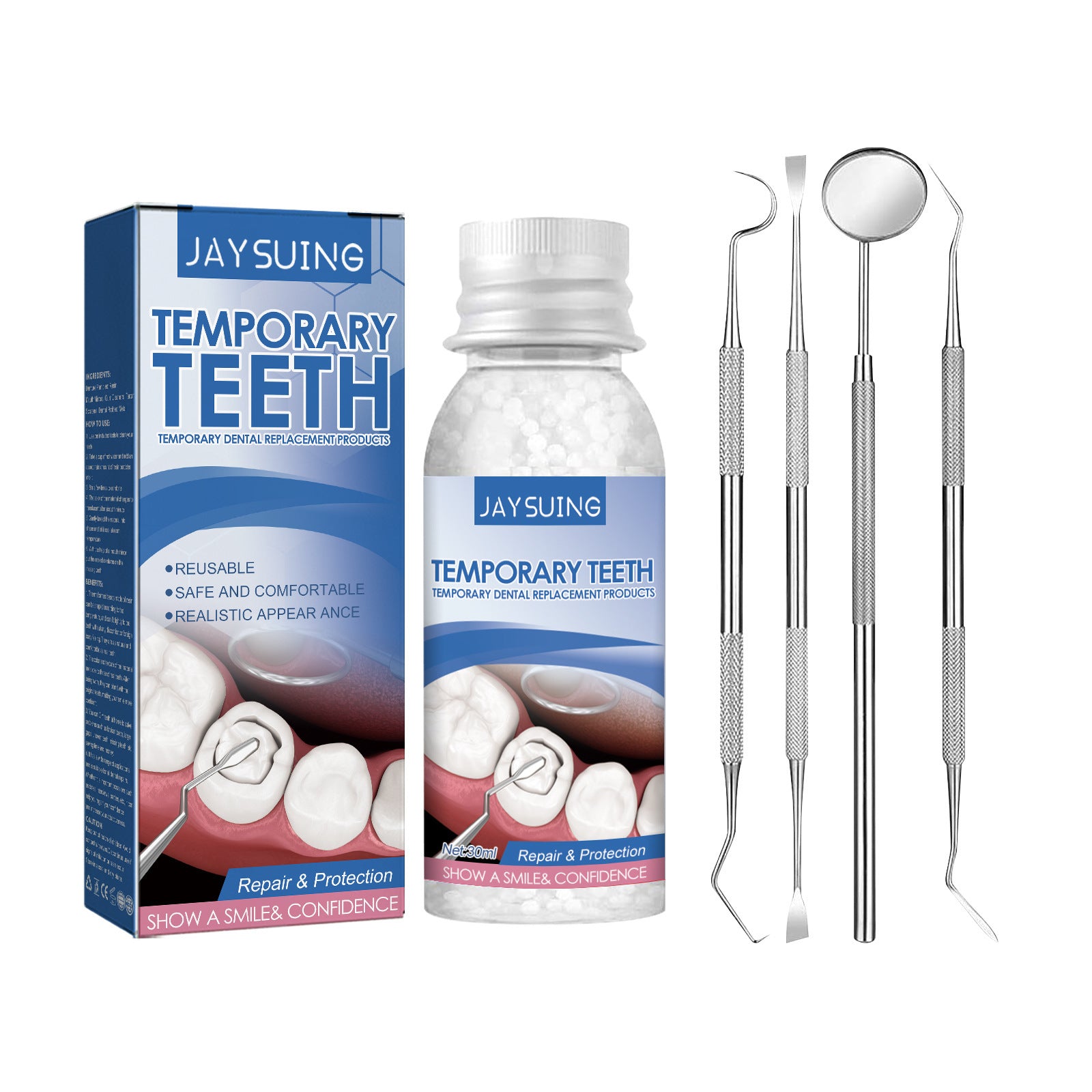 Temporary Repair Particle Tooth Repair Kit