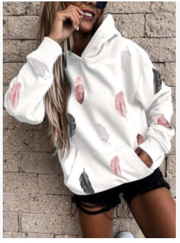Women's Long Sleeve Solid Color Pullover Hoodie