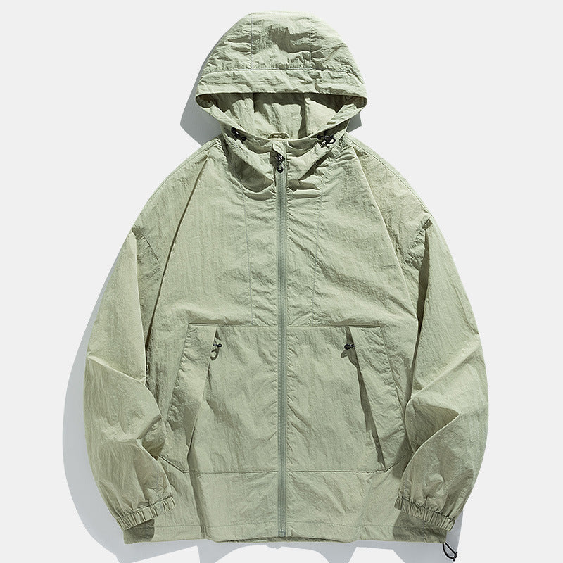 Outdoor Windproof Waterproof Crisp Loose Hoodie Workwear Jacket Coat
