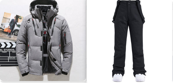 Men's Down Jacket Short Outdoor Sports Slim Fit Hoodie
