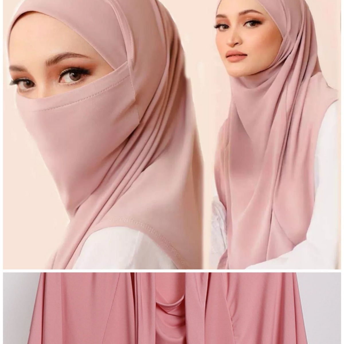 Dual-use Women's Veil Headscarf Arab Headgear