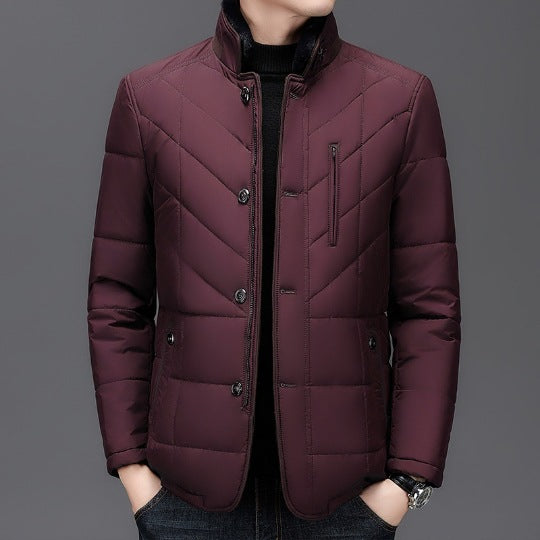 Winter Men's Short Coat Cold-proof High-end Cotton-padded Coat Men