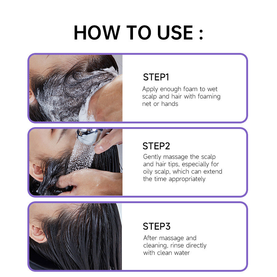 Shampoo Soap Dense Hair Fixing And Oil Control Cleaning