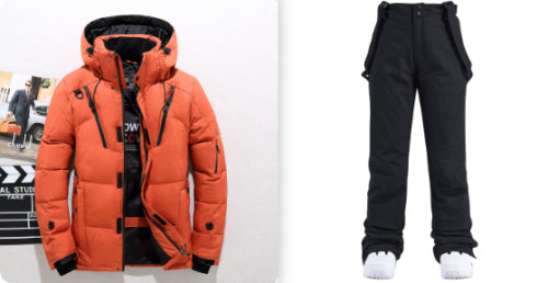 Men's Down Jacket Short Outdoor Sports Slim Fit Hoodie