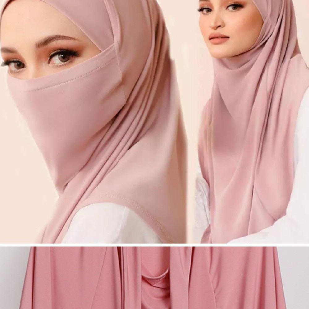 Dual-use Women's Veil Headscarf Arab Headgear