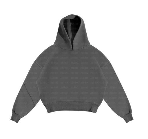 Casual Simple Couple Fashion Hoodie Solid Color Loose Sweater Sweatpants