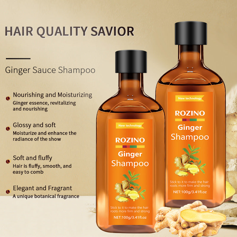 English Ginger Shampoo Anti-itching Refreshing Oil Control Anti-dandruff And Hair Fixation