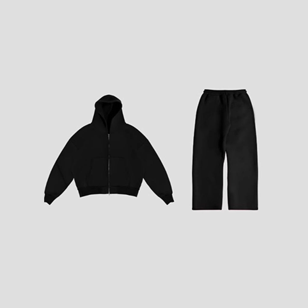 Retro Trend Casual Sports Casual Hoodie Sports Trousers Suit