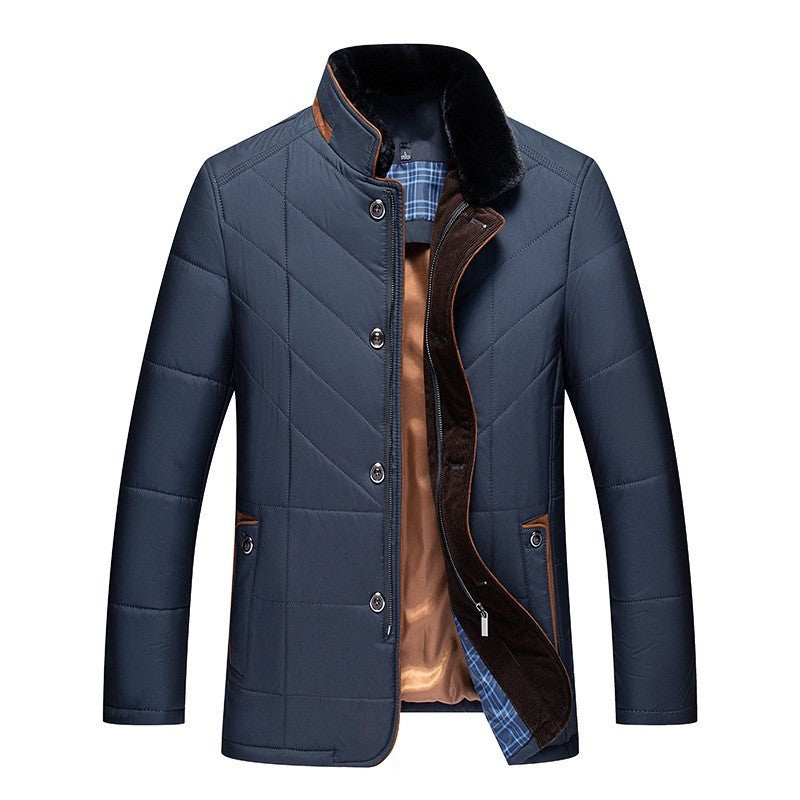 Winter Men's Short Coat Cold-proof High-end Cotton-padded Coat Men